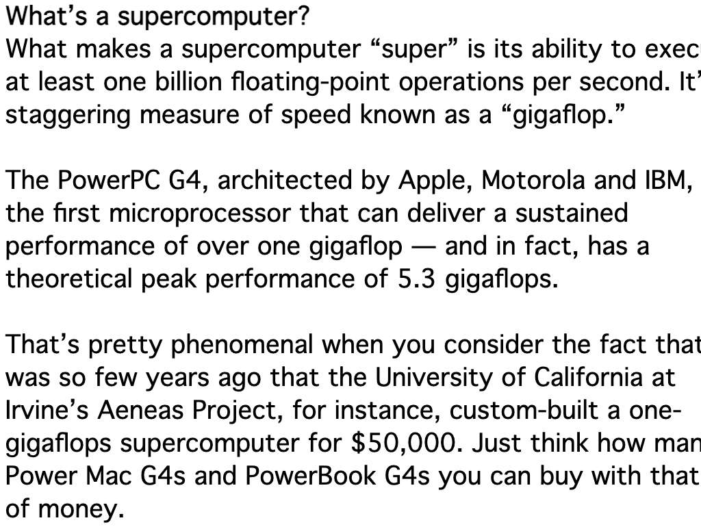 What’s a supercomputer?